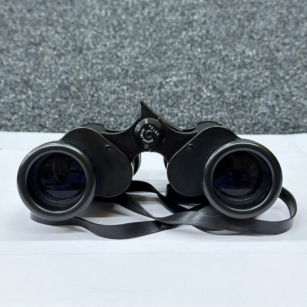 Vtg Bushnell Ensign 7x35 Insta-Focus Wide Angle Binoculars w/ Case‎ Manual Japan